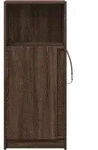 vidaXL LED-Sideboard Braun Eichen-Optik 42,5x34x100 cm Holzwerkstoff