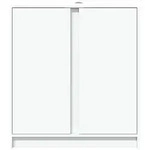vidaXL LED-Sideboard Wei&szlig; 77x34x85 cm Holzwerkstoff