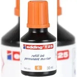 edding T 25 Permanentmarker Nachf&uuml;lltinte orange 30 ml