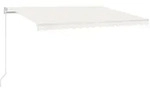 vidaXL Markise Manuell Einziehbar 400x350 cm Creme