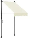 vidaXL Markise Einziehbar Creme 100x150 cm Stoff und Stahl