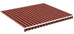 vidaXL Markisenbespannung Orange und Braun 4x3,5 m