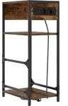 vidaXL Nachttisch R&auml;uchereiche 40 x 27 x 76 cm Holzwerkstoff