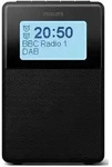 Philips TAR5100/10 DAB+ Radio Uhr mit Bluetooth, Schwarz