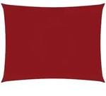 vidaXL Rechteckiges Sonnenschirmsegel aus Oxford-Stoff, 2 x 3,5 m, rotes Modell