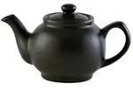 Price & Kensington Teekanne 1100 ml Steingut matt schwarz, f&uuml;r 6 Tassen
