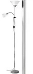 BRILLIANT SPARI Deckenfluter 180 cm Aluminium / Kunststoff Silber / wei&szlig; 2-Flammig,