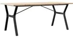 vidaXL Esstisch Y-Gestell 180x90x75,5 cm Massivholz Kiefer & Stahl