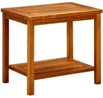 vidaXL Couchtisch 50x35x45 cm Massivholz Akazie