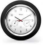 Mebus 19453 Wanduhr Digitale Wanduhr Rund Schwarz, Wei&szlig;