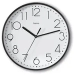 Hama Wanduhr Salina 00185866 22cm ger&auml;uscharm schwarz