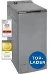 Exquisit Waschmaschine 7,5kg, Toplader, Waschmaschine schmal, Energieklasse A,...