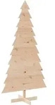vidaXL Weihnachtsbaum Holz zum Schm&uuml;cken 180 cm Massivholz Kiefer