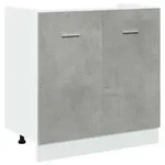 vidaXL Sp&uuml;lenunterschrank Lyon Betongrau 80x46x81,5 cm Holzwerkstoff
