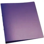 Q-Connect&reg; KF02486 Ringbuch transparent - A4, 2-Ring, Ring-&Oslash; 25 mm,