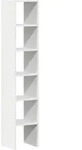 vidaXL B&uuml;cherregale 2 Stk. Stapelbar Wei&szlig; 30x30x80 cm Holzwerkstoff