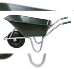 Szagato Schubkarre 100 Liter bis 250 kg Belastbarkeit, PVC, gr&uuml;n (Gartenkarre