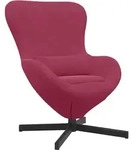 vidaXL Eiersessel Weinrot 63 x 73 x 90 cm Samt