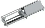Bachmann CONI DUO Einbaurahmen kurz, 2x 3-fach (911.026) silber