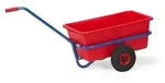 Fetra Handwagen, Tragl. 200kg, Ladefl. LxB 700x700mm, Gitterrost, Gel&auml;nder, RAL5007,