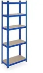 Relaxdays Schwerlastregal, HBT 180x60x30 cm, bis 500 kg, 5 Ebenen, Keller, Garage,