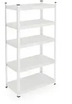 Relaxdays Schwerlastregal, HBT: 150 x 75 x 30 cm, 875 kg, Stahl, 5 Ebenen,