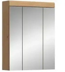 Ebuy24 Scout Spiegelschrank Bad 3 Spiegelt&uuml;ren Salbeidekor, Eiche Dekor.