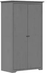 vidaXL Kleiderschrank BODO Grau 99x53,5x173 cm Massivholz Kiefer