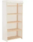 vidaXL Kleiderschrank Wei&szlig; 79 x 40 x 170 cm Stoff