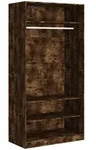 vidaXL Kleiderschrank R&auml;uchereiche 100x50x200 cm Holzwerkstoff