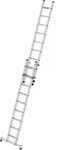 Stufen-Schiebeleiter 2-teilig mit nivello&reg;-Traverse 2x9 Stufen