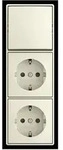 Busch-Jaeger Kombination Wippschalter 2601/6/20/2 EAPBJ522 2TKA00005545