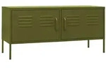 vidaXL TV-Schrank Olivgr&uuml;n 105x35x50 cm Stahl