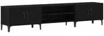 vidaXL TV-Schrank Schwarze Eiche 180 x 31,5 x 40 cm Holzwerkstoff