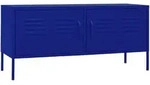 vidaXL TV-Schrank Marineblau 105x35x50 cm Stahl