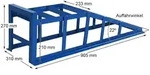 Auffahrrampe Rampe PKW 2x blau bis 225er R&auml;der extra breit 2000 kg pro Paar