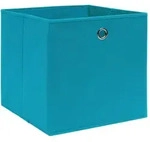 vidaXL Aufbewahrungsboxen 4 Stk. Babyblau 32&times;32&times;32 cm Stoff