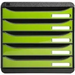 Exacompta 3097225D 1x BIG-BOX PLUS mit 5 offenen Laden - Anisgr&uuml;n glossy