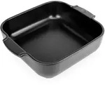 PEUGEOT Keramik Auflaufform APPOLIA 28cm Quadratisch Satin-Schwarz Sp&uuml;lmaschinenfest