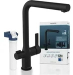 Sch&uuml;tte AQUASTAR PRO Trinkwasser-Sp&uuml;ltischarmatur, Schwarz matt, mit Filtersystem