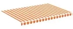 vidaXL Markisenbespannung Gelb und Orange 3,5x2,5 m