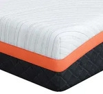 vidaXL Matratze Wei&szlig; und Grau 70 x 200 cm Gel-Speicherschaum