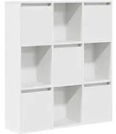 vidaXL B&uuml;cherregal Wei&szlig; 89x24x101,5 cm Holzwerkstoff