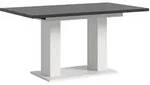 Ebuy24 Motion Esstisch Doppels&auml;ulenfu&szlig; 90x150/190cm inkl. 1 Einlegeplatte grau,