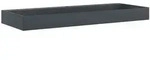 vidaXL Waschbecken 120x46x11 cm Mineralguss/Marmorguss Anthrazit