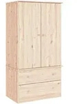 vidaXL Kleiderschrank ALTA 90x55x170 cm Massivholz Kiefer