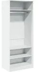 vidaXL Kleiderschrank Wei&szlig; 80x50x200 cm Holzwerkstoff
