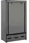 vidaXL Kleiderschrank Grau 87 x 49 x 159 cm Stoff
