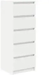 vidaXL Sideboard mit Schubladen Wei&szlig; 37,5x35x99 cm Holzwerkstoff
