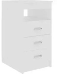 vidaXL Sideboard mit Schubladen Wei&szlig; 40x50x76 cm Holzwerkstoff